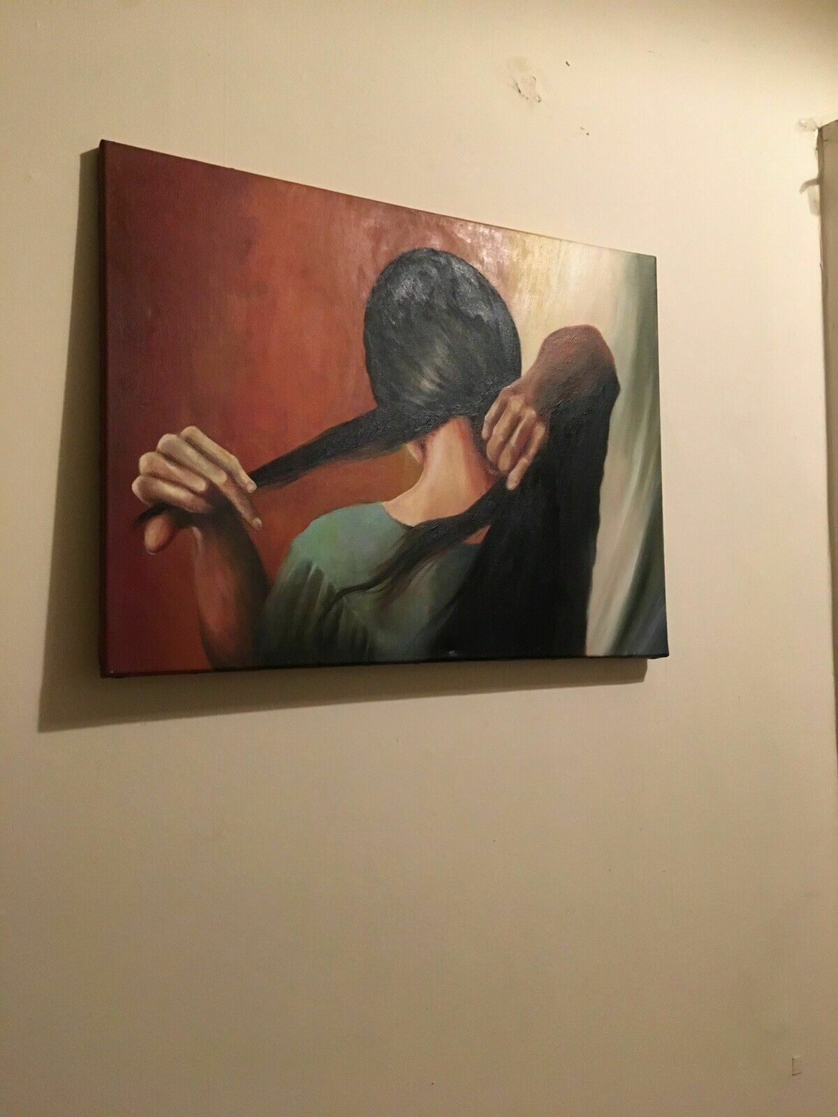 photo vinterior Modern Oil Painting Michael Borremans Influenced Hair Anti Portrait Excellent