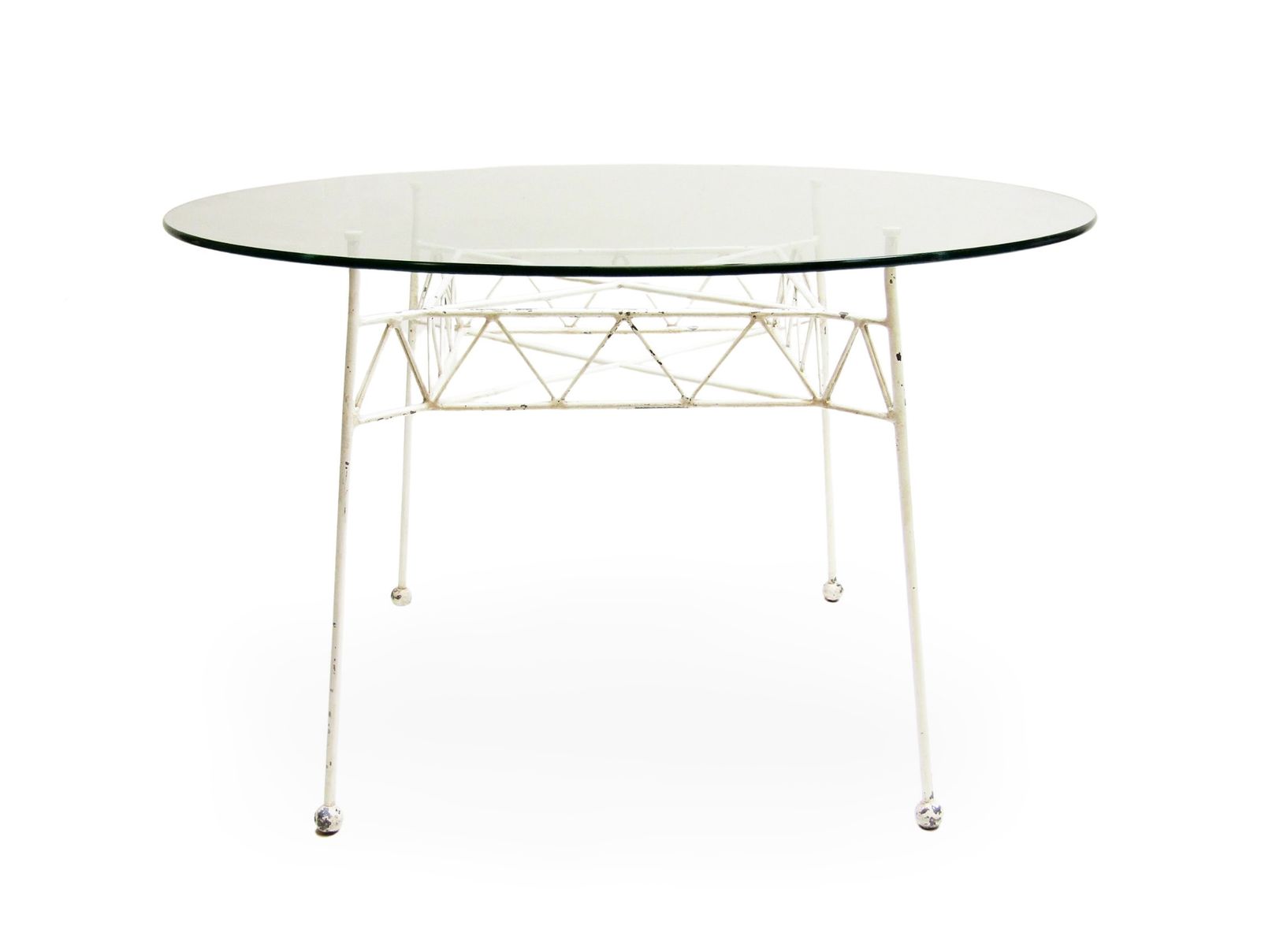 Unique 1950s Springbok Garden Table And Chairs Set By Ernest Race photo for sale