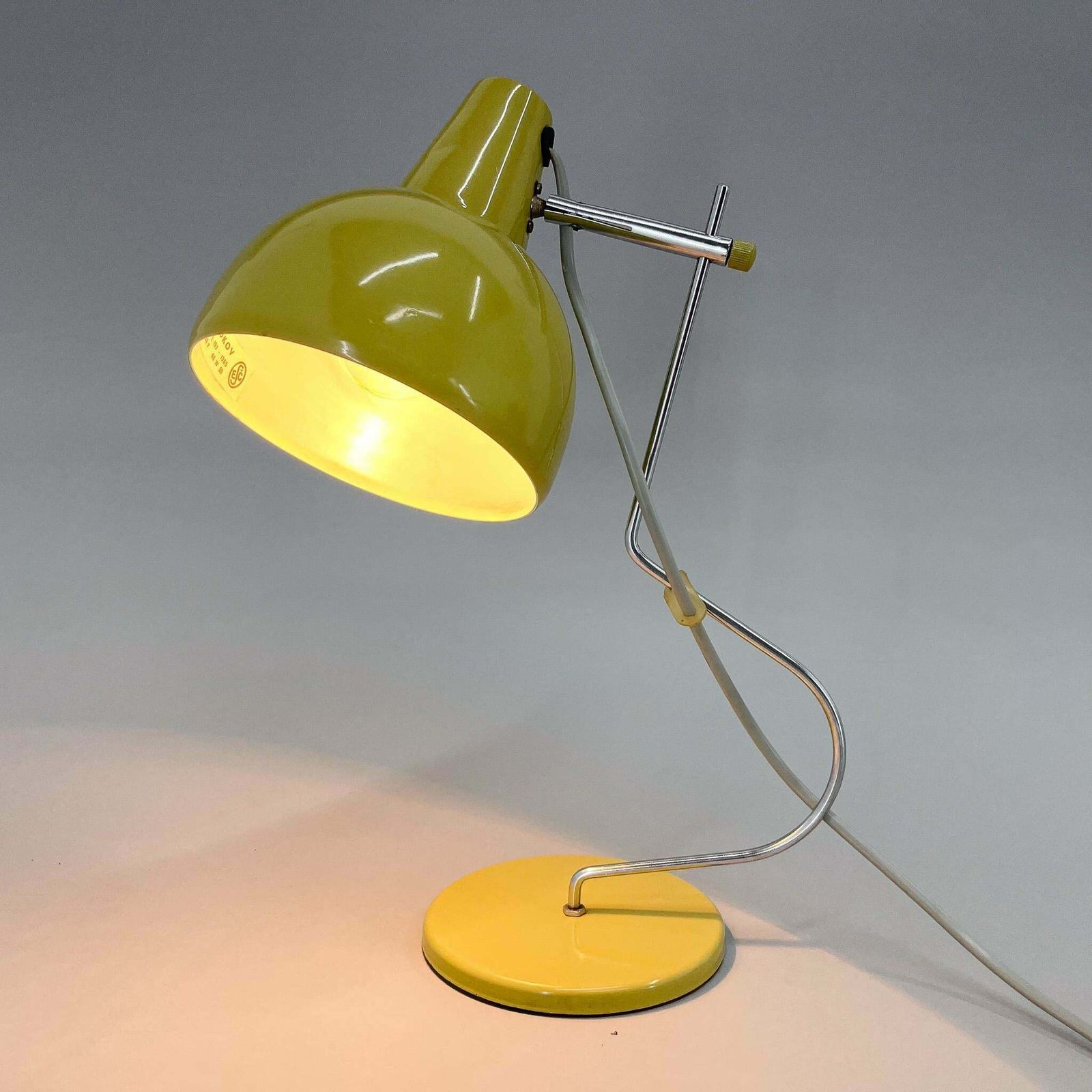 1960's Desk Lamp Designed By Josef Hůrka For Lidokov, Czechoslovakia photo for sale