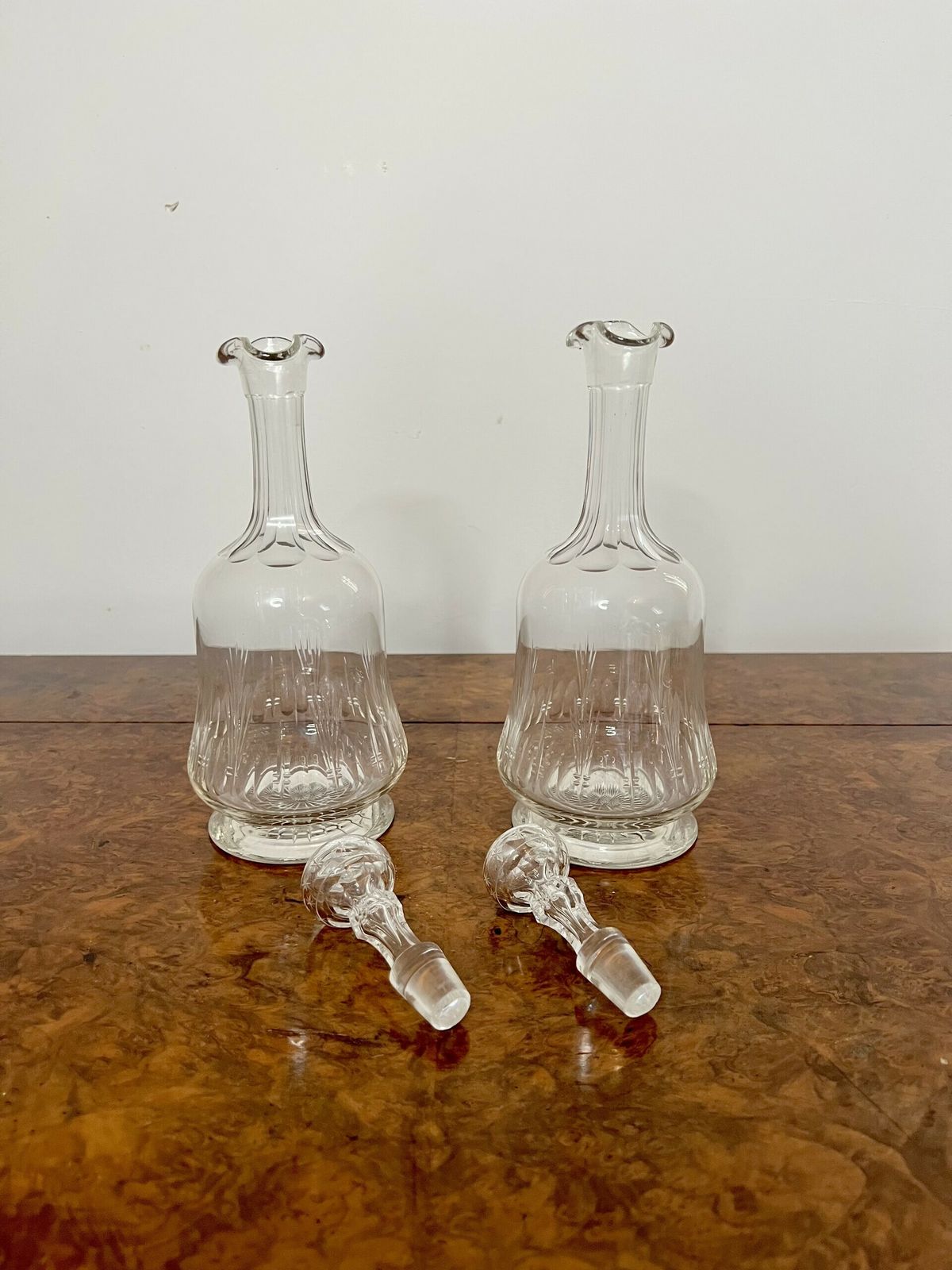 Elegant Pair Of Quality Victorian Decanters photo buy