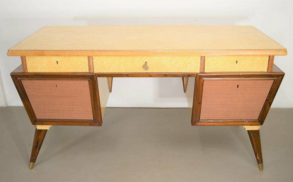 Italian Desk, 1950s, Formica, Vintage photo Furniture