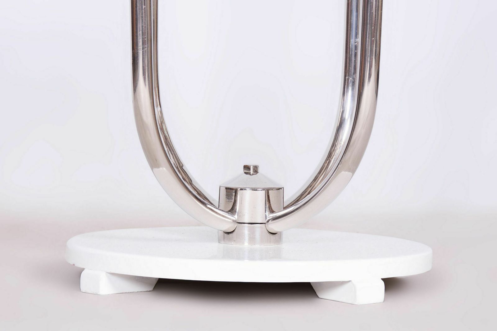 Restored Bauhaus Flower Stand, Vichr A Spol, Chrome Plated Steel, Czechia, 1930s photo furniture