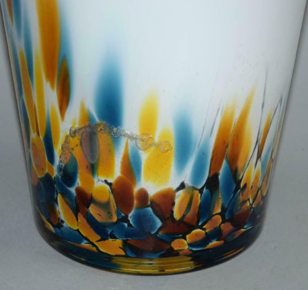 1980s Jozefina Krosno Art Glass Vase, Poland photo vinterior