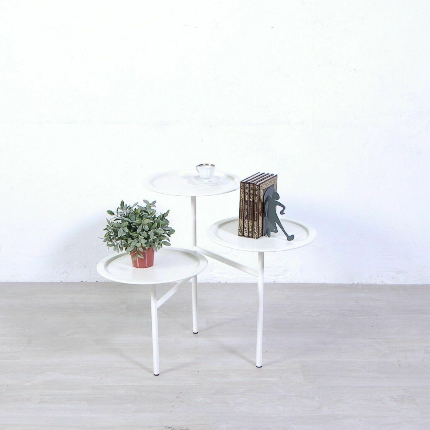 Particular Three Storey White Steel Calder Coffee Table Design K Grcic For Driade photo for sale
