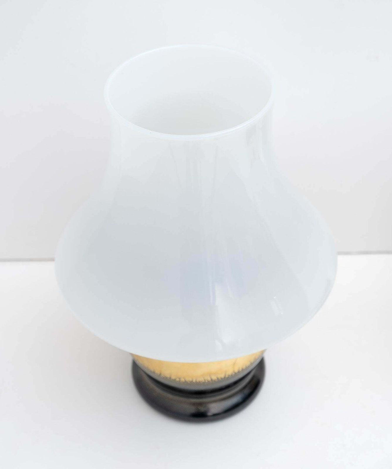Mid Century Modern Italian Murano Glass Mushroom Table Lamps, 1970s, Pair photo 1226.0