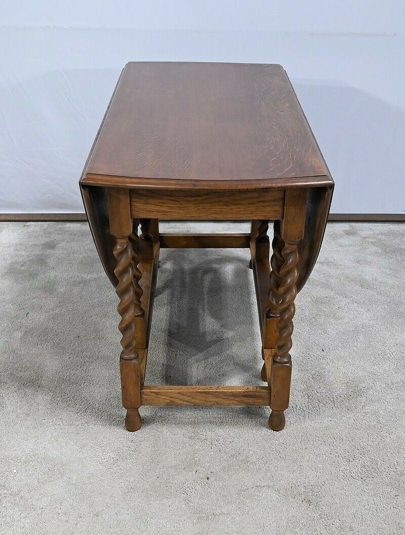 Gatelag Table In Solid Oak, England – 1920 photo furniture