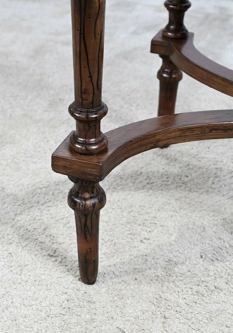 1977.6 Small Marquetry Table, Louis XVI Style, 19th Century photo