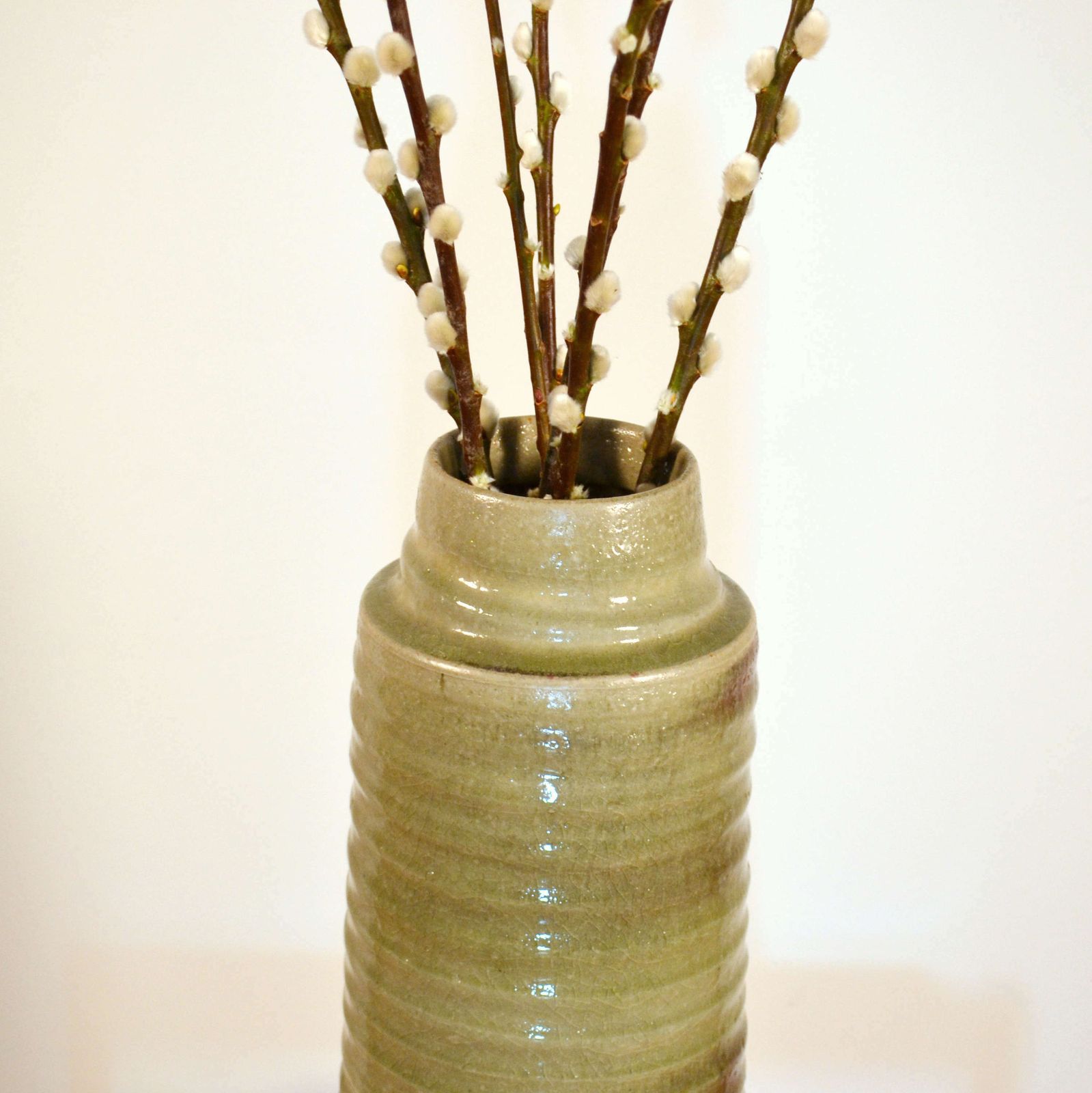 Tall Mid Century Ceramic Studio Vases In Earth Tones By Mobach photo 995.0