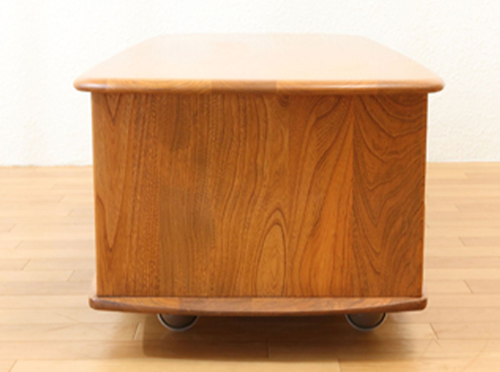 Ercol Minerva Elm And Beech Coffee Table With Drawers On Castors Mid Century British Design 1960's Ol photo for sale