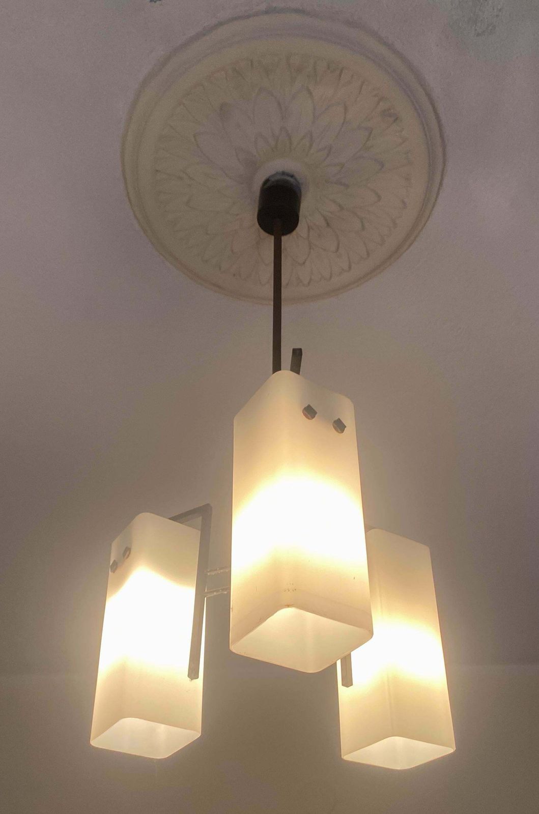 Italian Mid Century Chandelier By Stilnovo, 1950s photo furniture