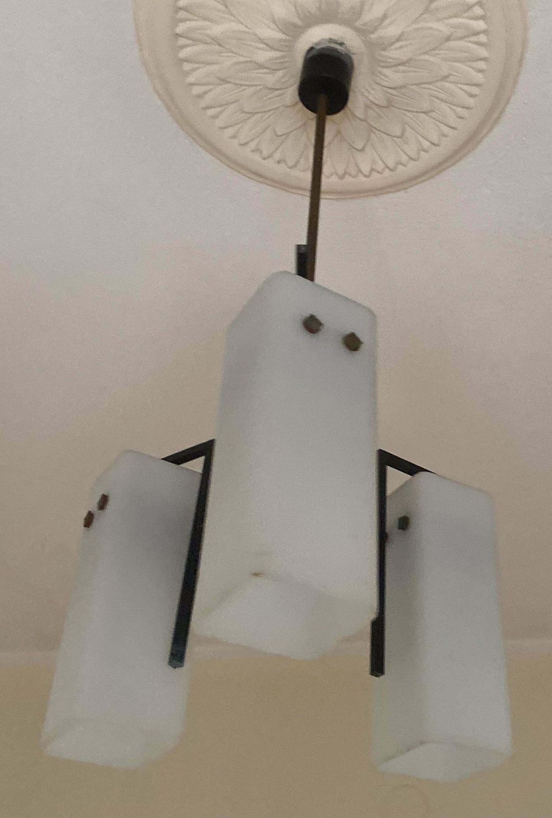 Italian Mid Century Chandelier By Stilnovo, 1950s photo buy