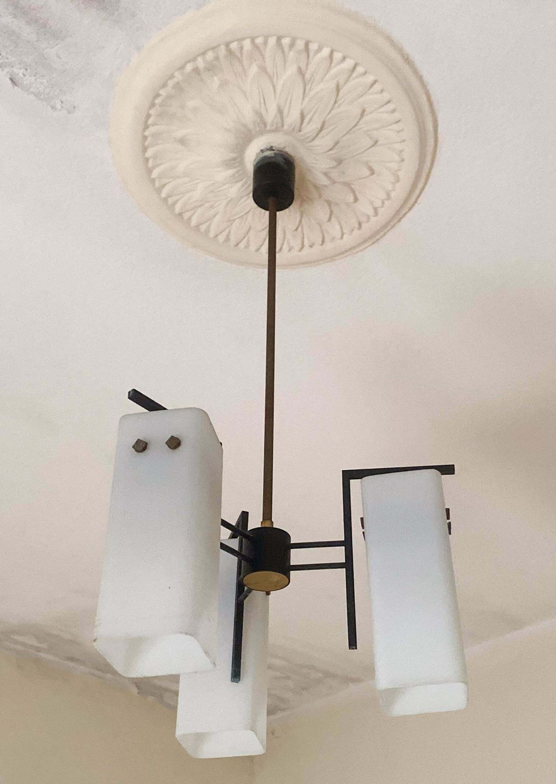 1051.0 Italian Mid Century Chandelier By Stilnovo, 1950s photo