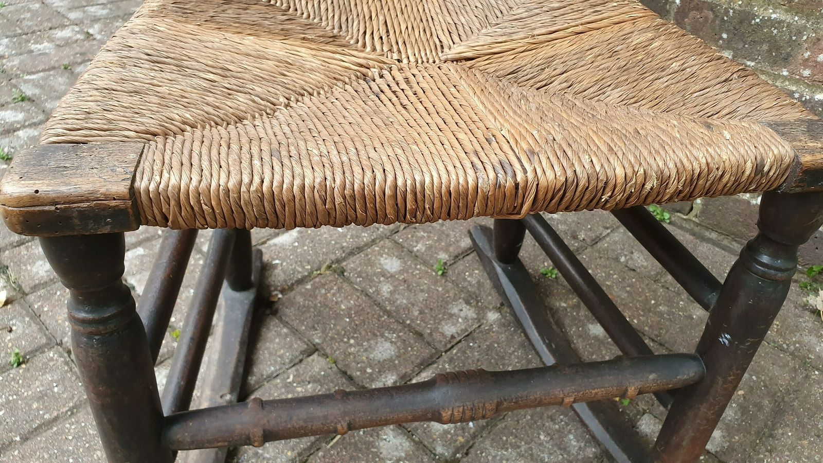 Rush Seated Wooden And Rocking Chair Elm photo 120.0