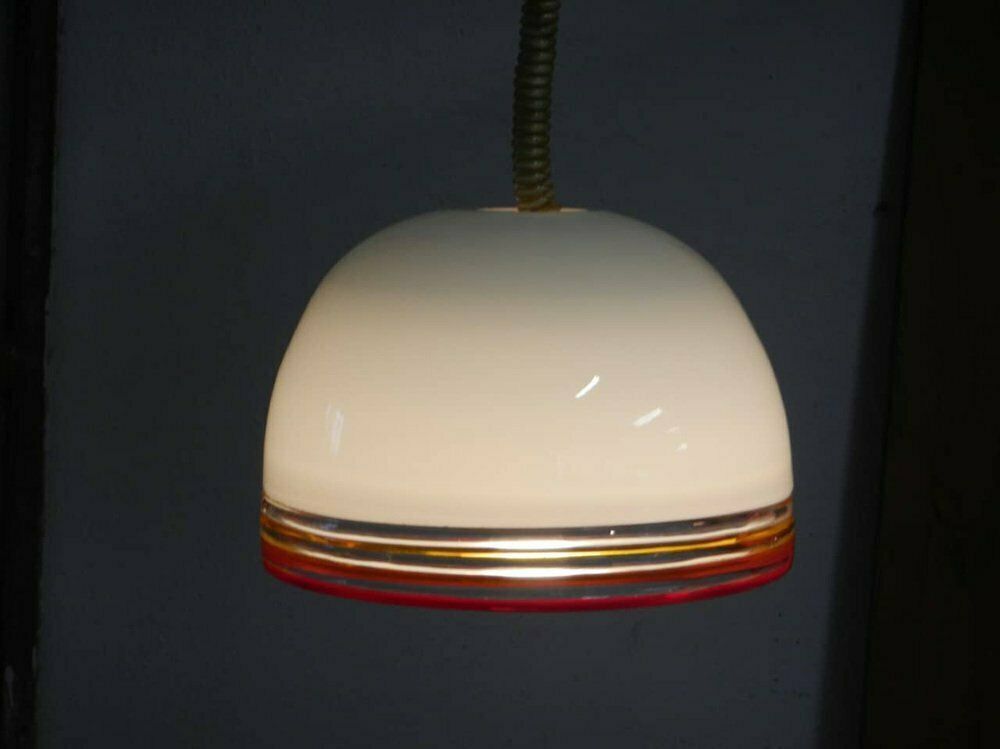 Leukos Semi Trans Chandeliers By Leucos, 1970s, Set Of 2 photo for sale