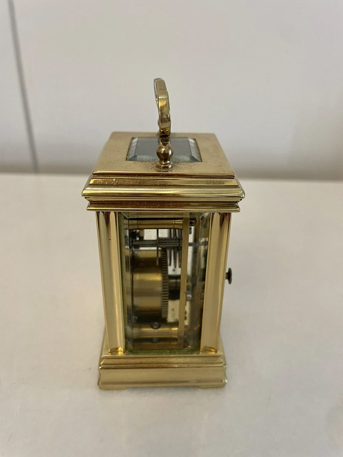 Antique French Quality Brass Miniature Carriage Clock photo Home Decor