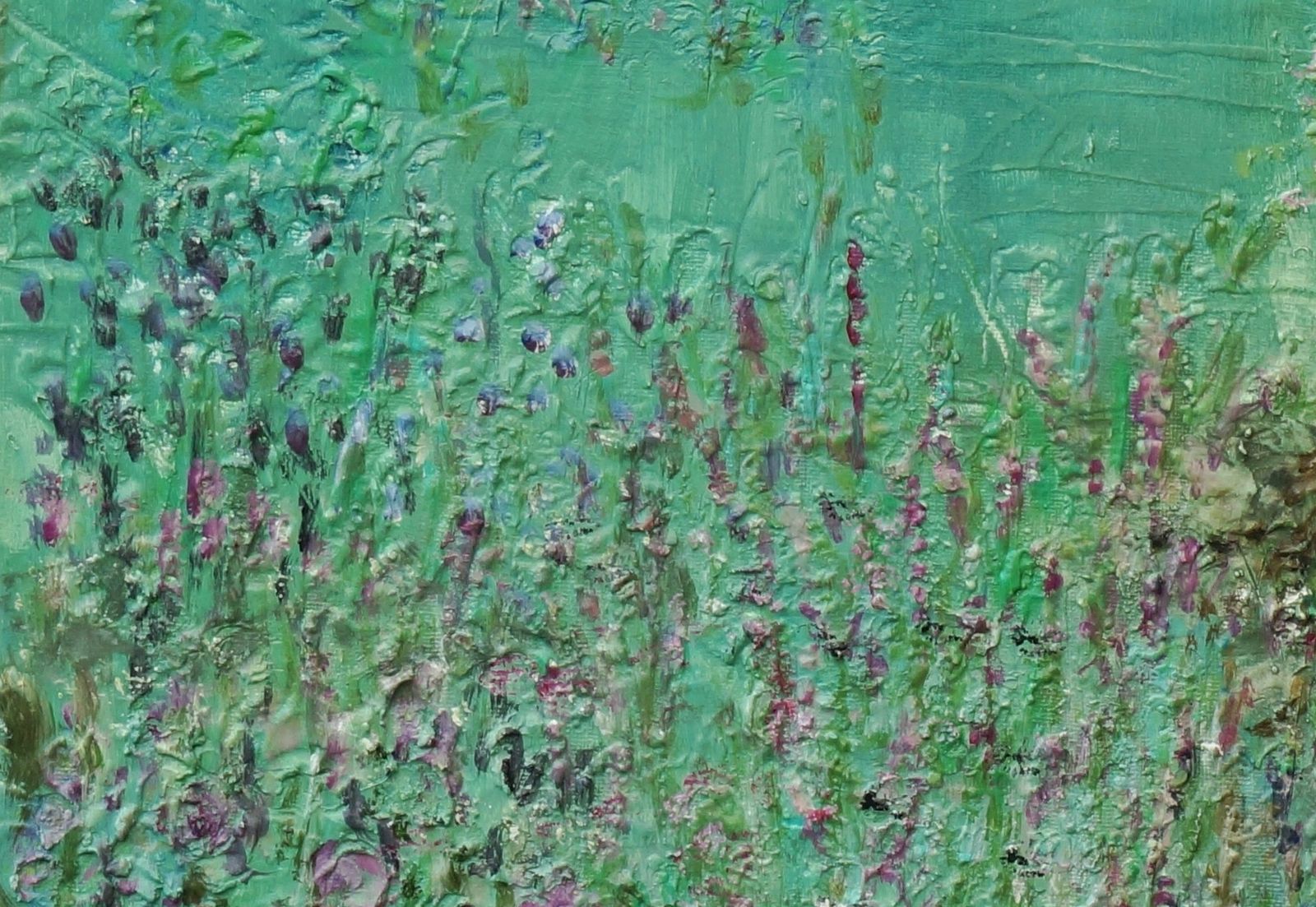 Midsummer Night. Contemporary Impressionist Landscape Painting By Carolyn Miller photo furniture
