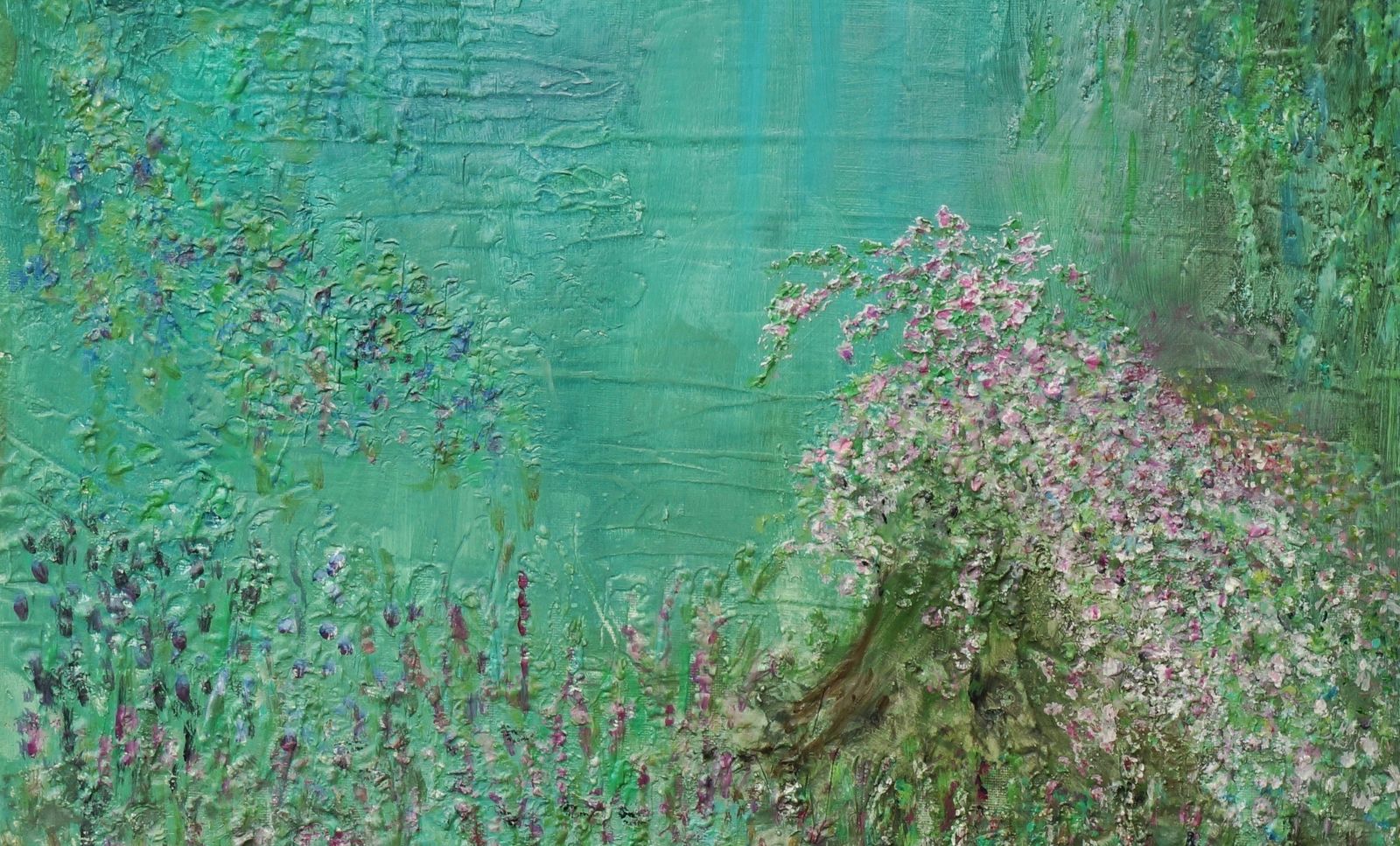Midsummer Night. Contemporary Impressionist Landscape Painting By Carolyn Miller photo for sale