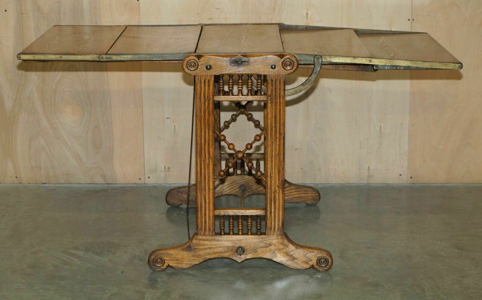 photo furniture Fully Restored Circa 1910 Boeckh Brothers Metamorphic Bakers Table Bookcase