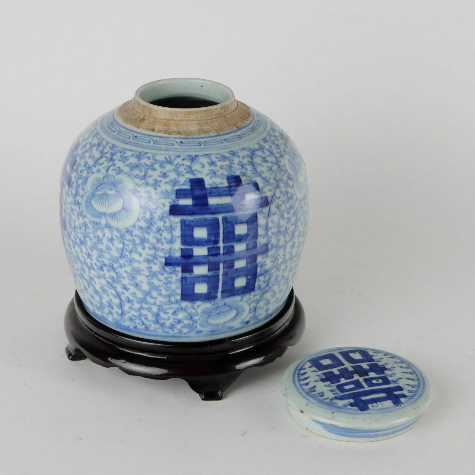 Ancient Ginger Jar Porcelain China XX Century photo buy