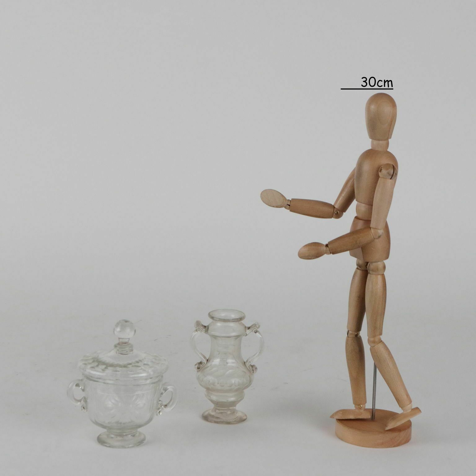 Cup And Small Vase In Murano Glass Italy XVIII Century photo furniture