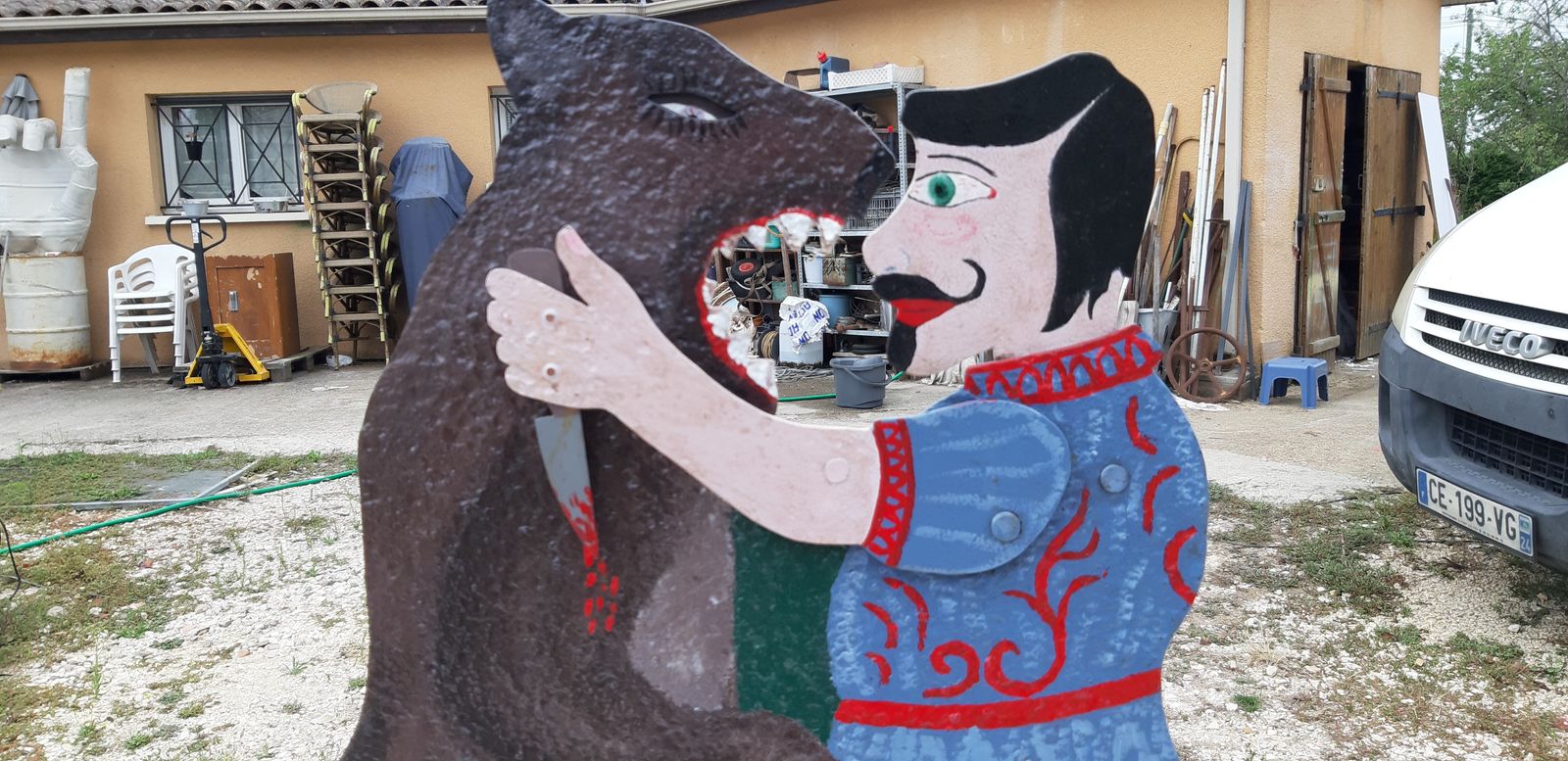 photo vinterior Old Fairground Game “Loup Garou”