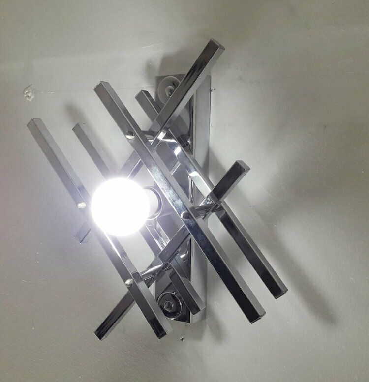 Pair Of Geometric Sconces By Gaetano Sciolari photo buy