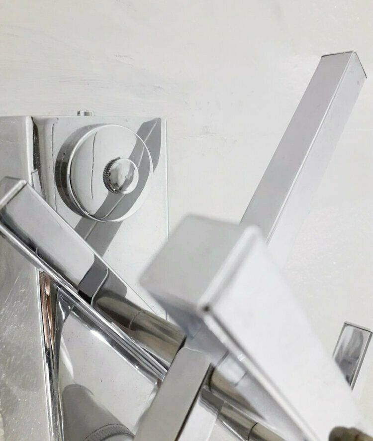 Lighting Pair Of Geometric Sconces By Gaetano Sciolari photo