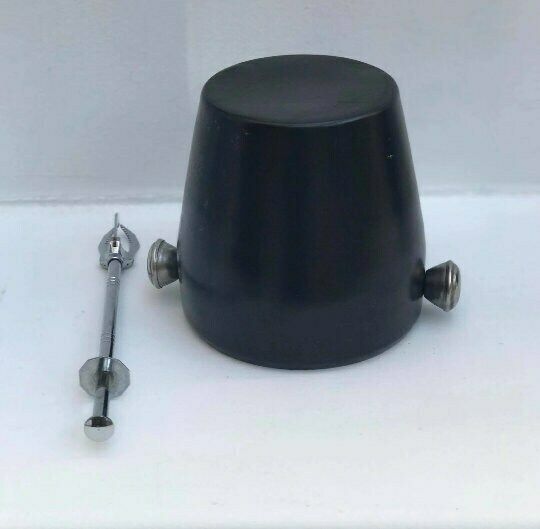 Vintage Black Ice Bucket Mid Century Stainless Steel Bar Cart Styling Barware Gift For Him Industrial Bar photo buy