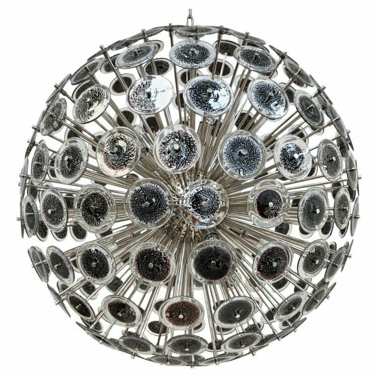 Black With Silver Disco Sputnik Chandelier