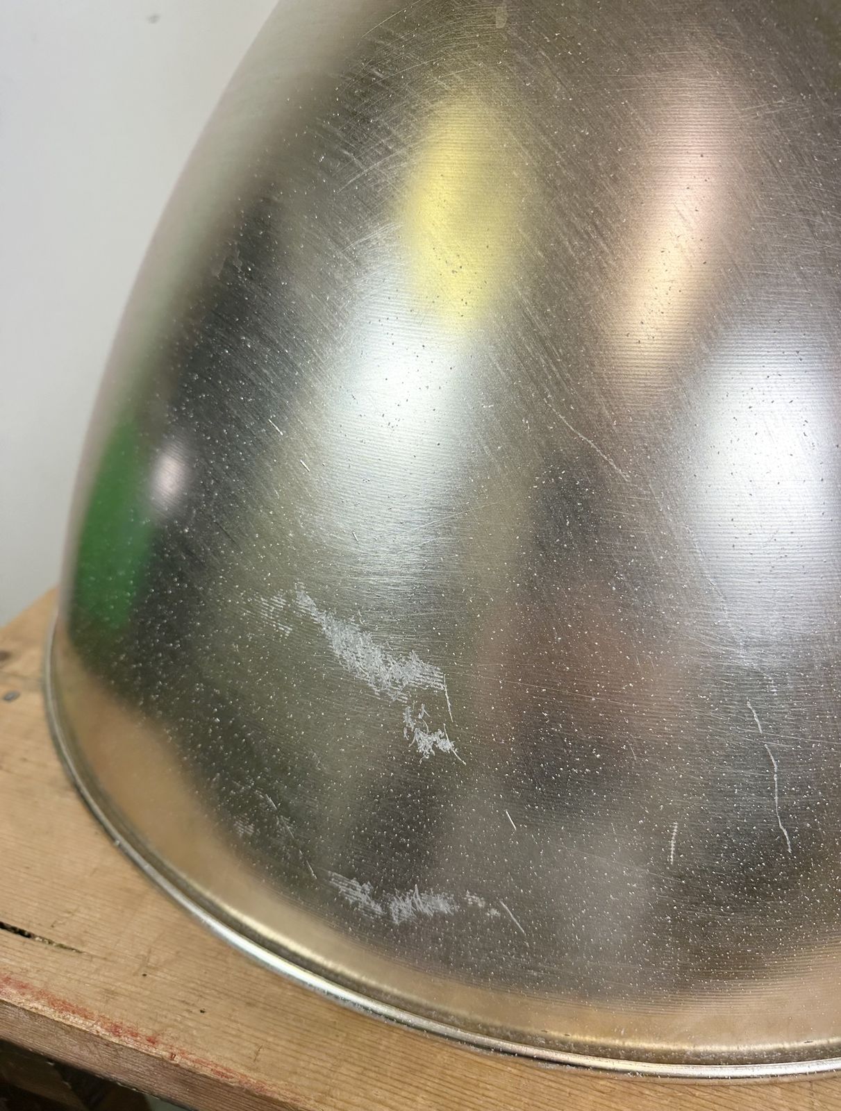 photo buy Large Industrial Aluminium Pendant Light From Elektrosvit, 1960s, 4x
