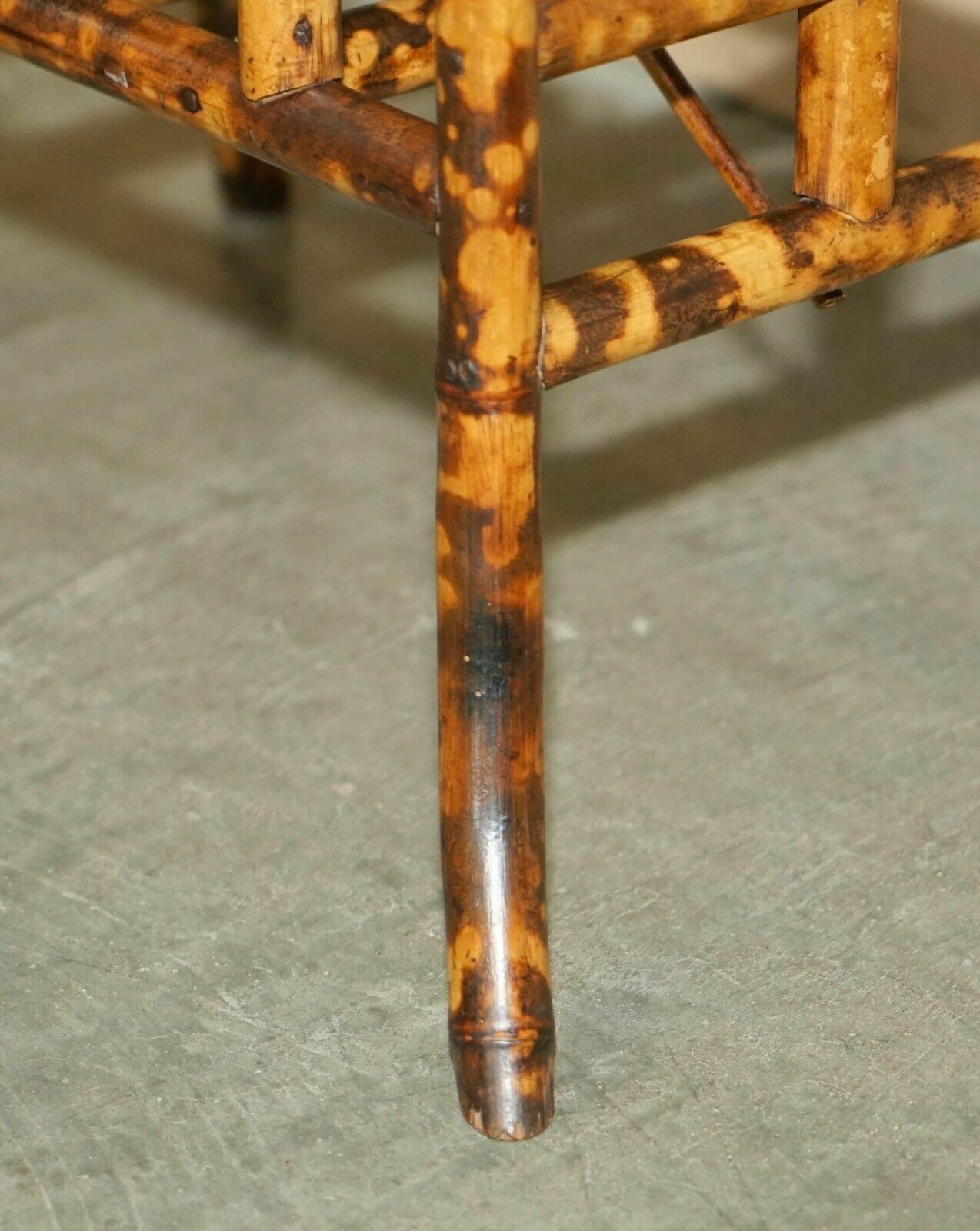 photo for sale Antique Circa 1880 Aesthetic Movement Bamboo Carved Chinese Magazine Paper Rack