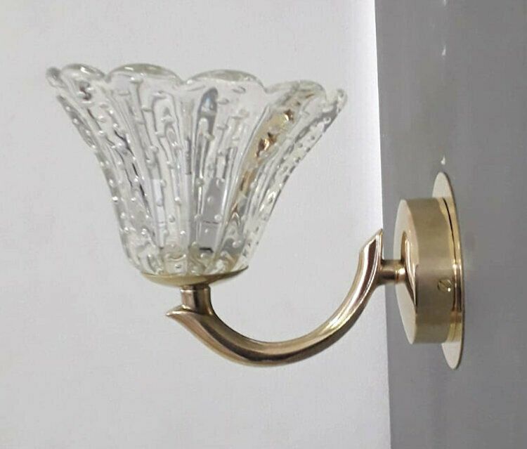 Pair Of Bollicine Cups Sconces By Barovier E Toso   2 Pairs Available photo vinterior