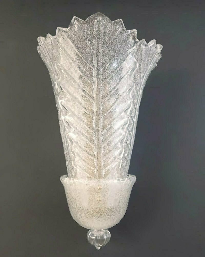 Pair Of Graniglia Leaves Sconces photo for sale