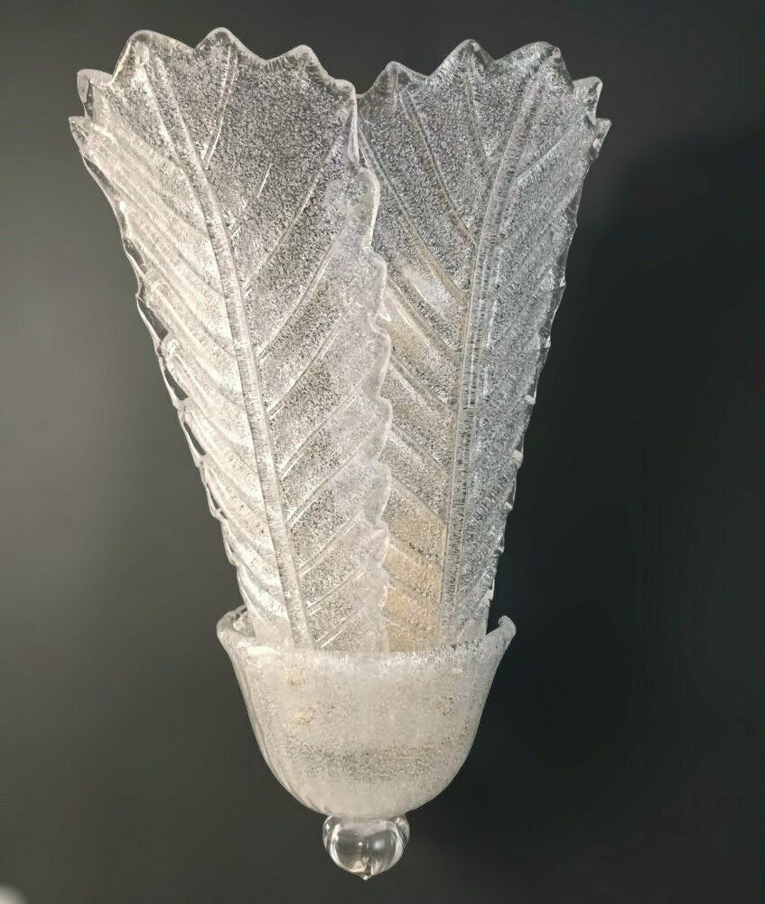 Pair Of Graniglia Leaves Sconces photo Lighting