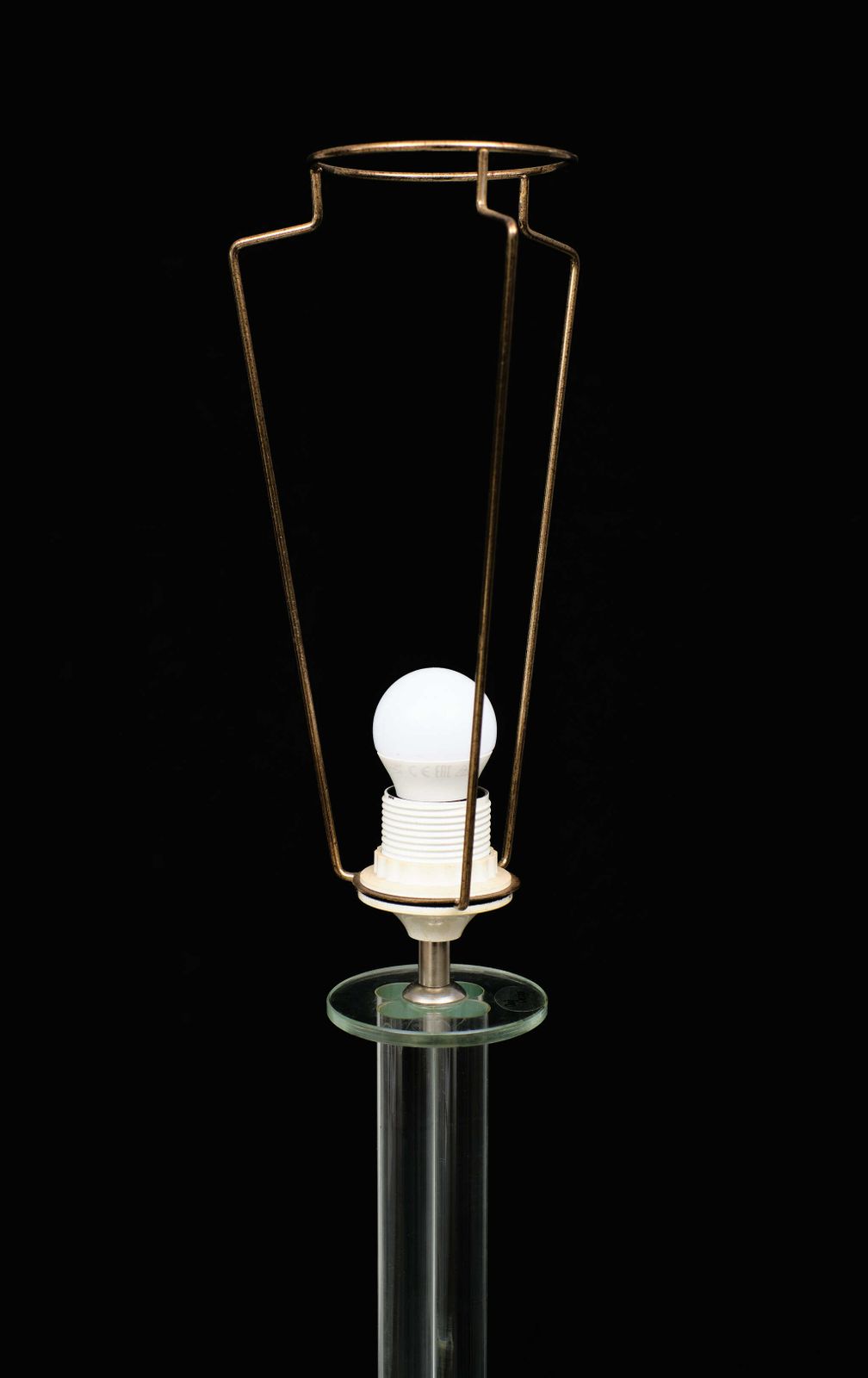 Full Glass Floor Lamp Lori Design Holland 1980s photo furniture