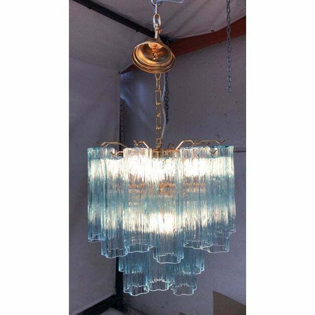 Murano Style Glass Chandelier, Lot Of 2 Or A Pair Of Chandeliers photo furniture
