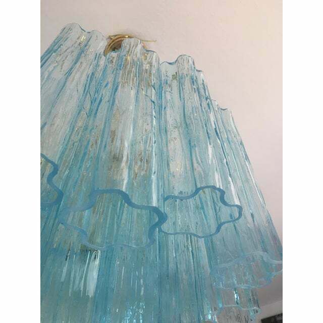 3472.0 Murano Style Glass Chandelier, Lot Of 2 Or A Pair Of Chandeliers photo