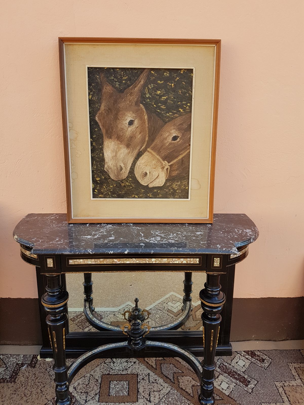 Portrait Of Horses Oil On Canvas photo 99.0