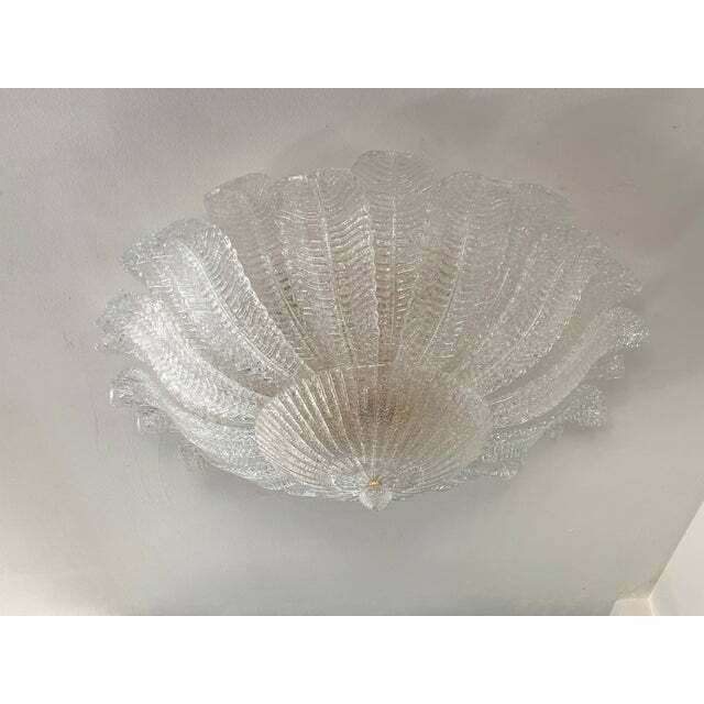Italian Impressive Murano Glass Sputnik Chandelier Flush Mount, Lot Of 2 Or A Pair Of Chandeliers photo 24304.0