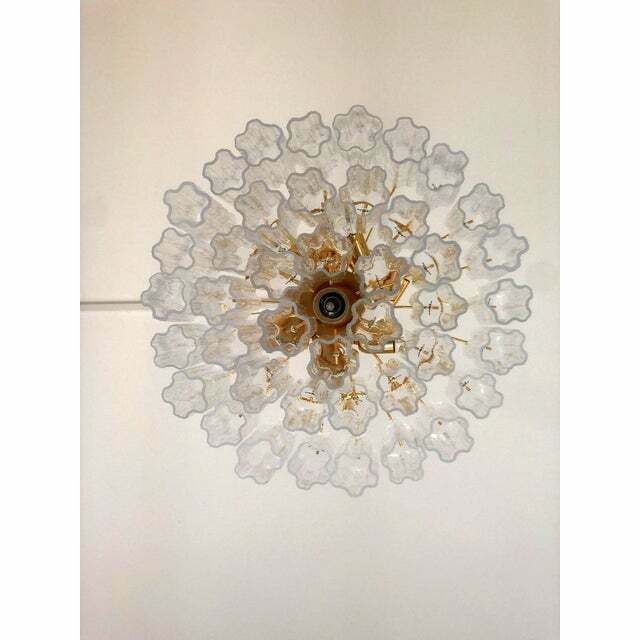 photo vinterior Murano Glass Sputnik Chandelier, Mazzega Style , Lot Of 2 Or A Pair Of Chandeliers
