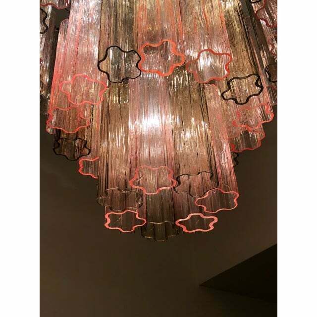 Lighting Italian Murano Style Glass Sputnik Chandelier, Lot Of 2 Or A Pair Of Chandeliers photo