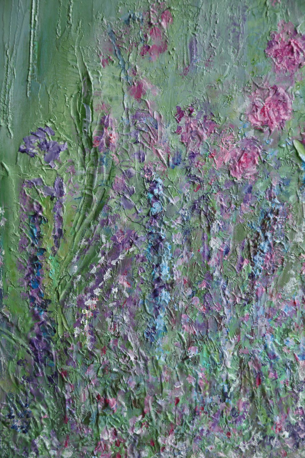 June Border.  Contemporary Impressionist Landscape By Carolyn Miller photo vinterior
