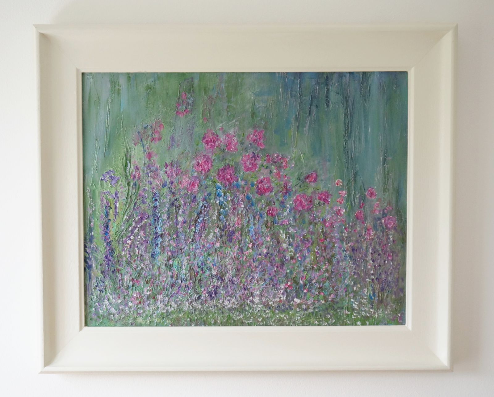 June Border.  Contemporary Impressionist Landscape By Carolyn Miller