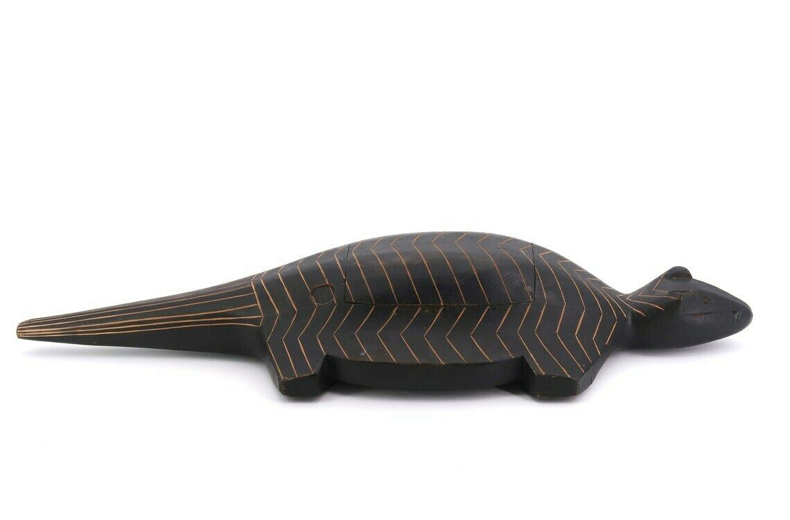 Grote Australische Houten Doos, Numbat, Jaren 1980 / Australië, Dier, Sculptuur, Folk, Boho Chic, Hout photo furniture