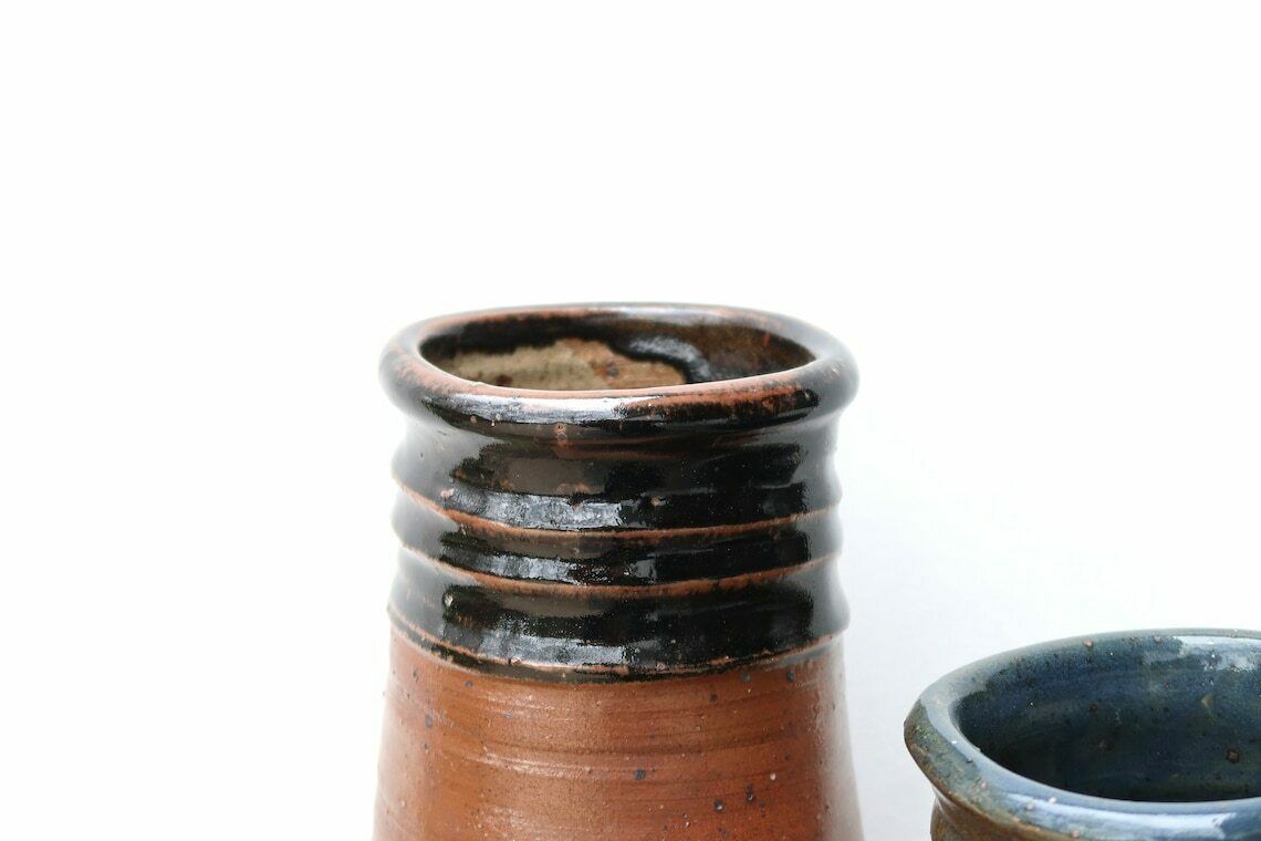 Grands vases en céramique française par Pierre Digan, La Borne, années 1960 / Céramique, Farmhouse, Country, Cuisine rustique, Marron photo 738.0