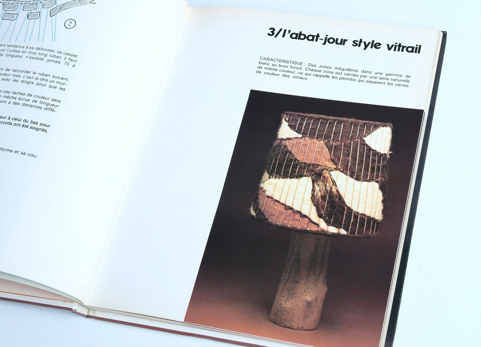 Book " Abat Jour Tissés : Laine Et Lumière " By Anne Manceaux Manier, Fleurus, 1987 / Lampshade, Shade, Vintage, Lamp, Folk, Country, Boho photo furniture