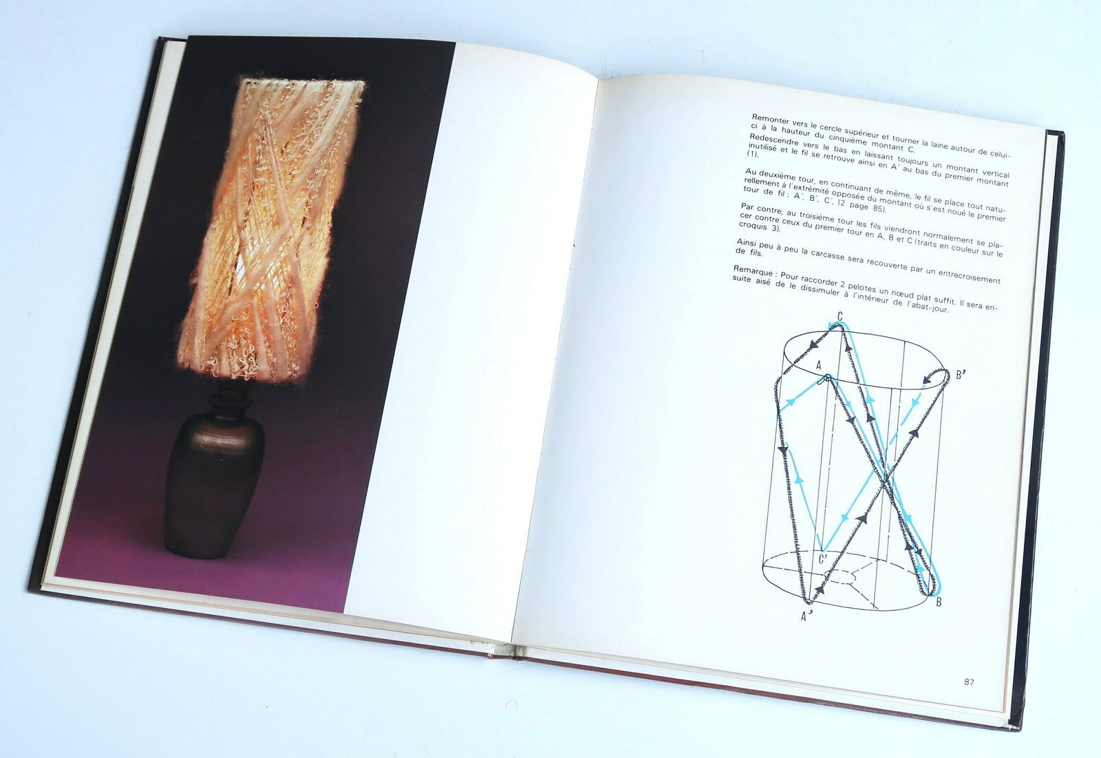 Book " Abat Jour Tissés : Laine Et Lumière " By Anne Manceaux Manier, Fleurus, 1987 / Lampshade, Shade, Vintage, Lamp, Folk, Country, Boho photo Home Decor