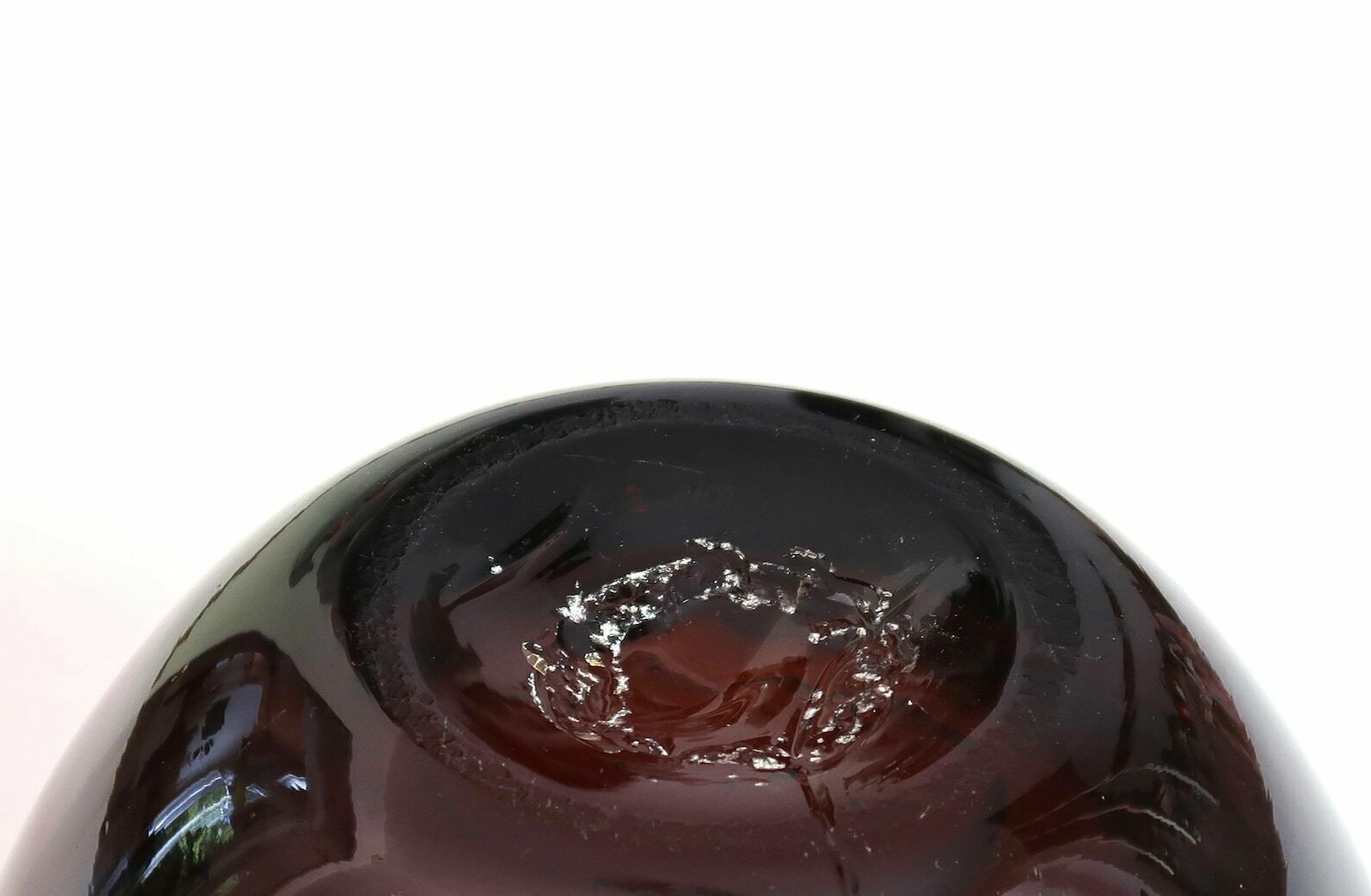 French Large Amber Glass Mortar And Pestle From Biot, 1970s / Costa Riviera, Boho Chic, Folk, France photo buy