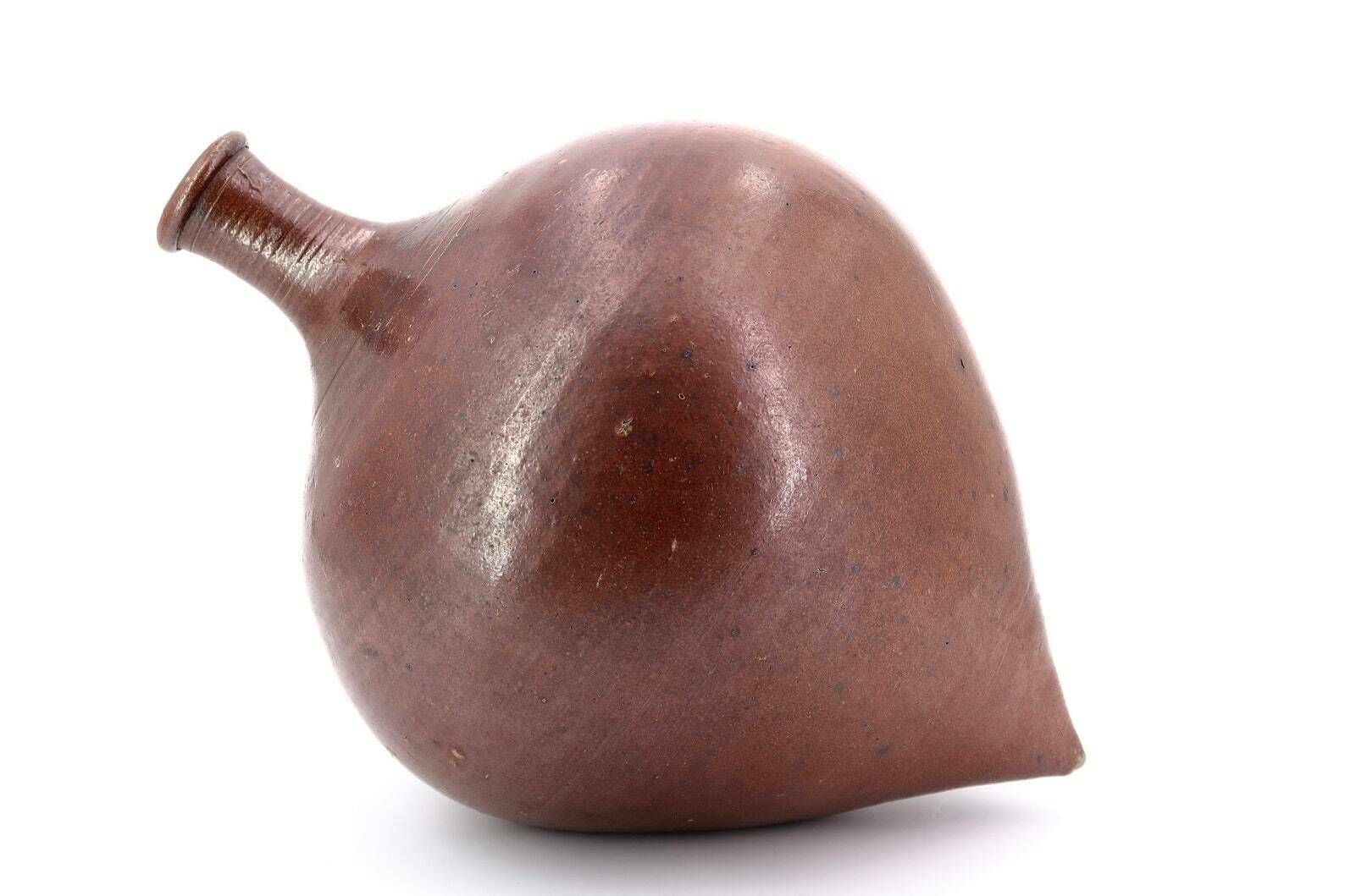 Pot en céramique française, forme de toupie, années 1950 / Vase, Wabi Sabi, poterie méditerranéenne, curiosité, coupe, Boho Chic photo furniture