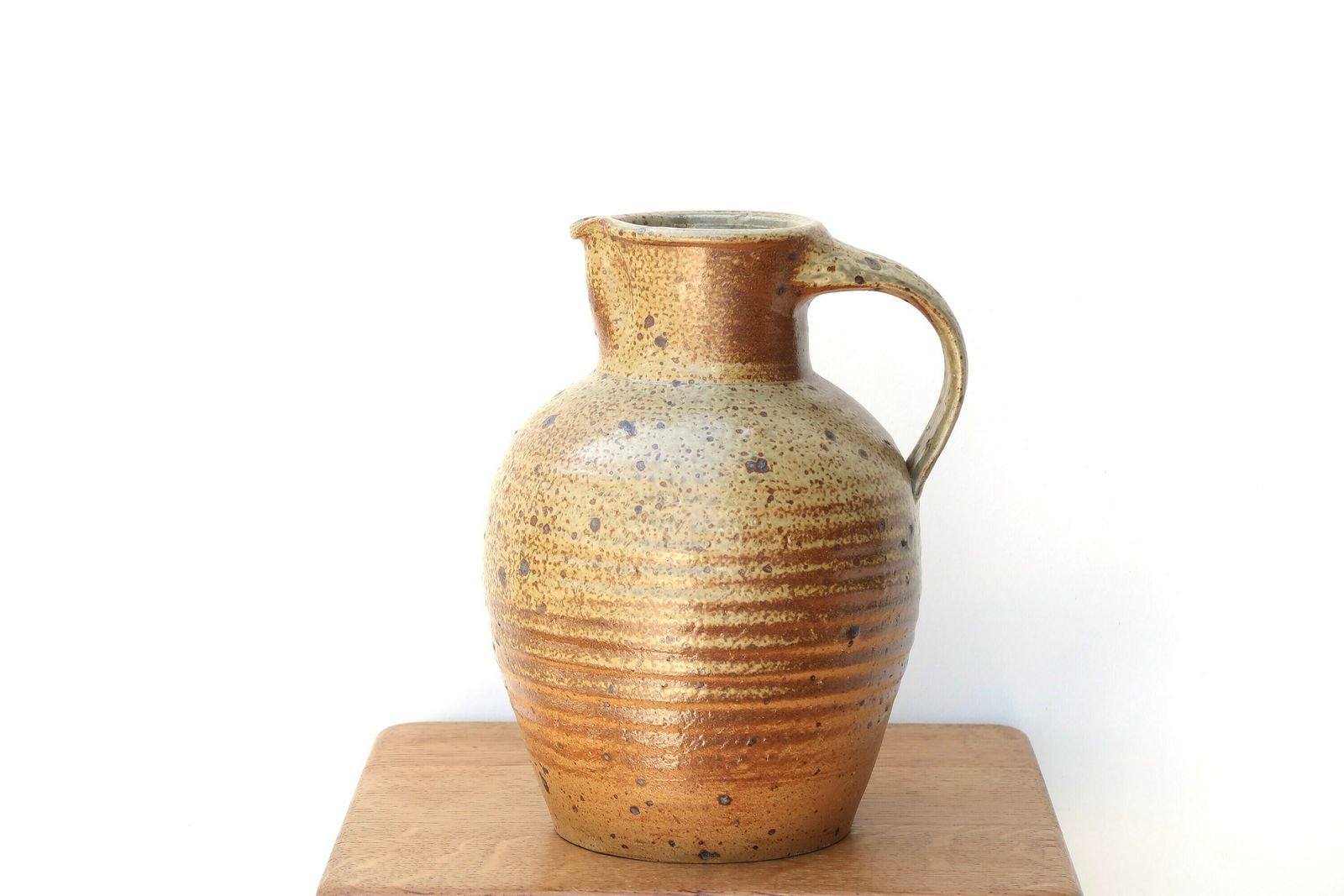 Franse Keramieken Kan Van Charles Gaudry, Jaren 1960 / Bruin Steengoed, Boho Chic, Country, Farmhouse, Rustic Cottage, Frankrijk photo Woonaccessoires